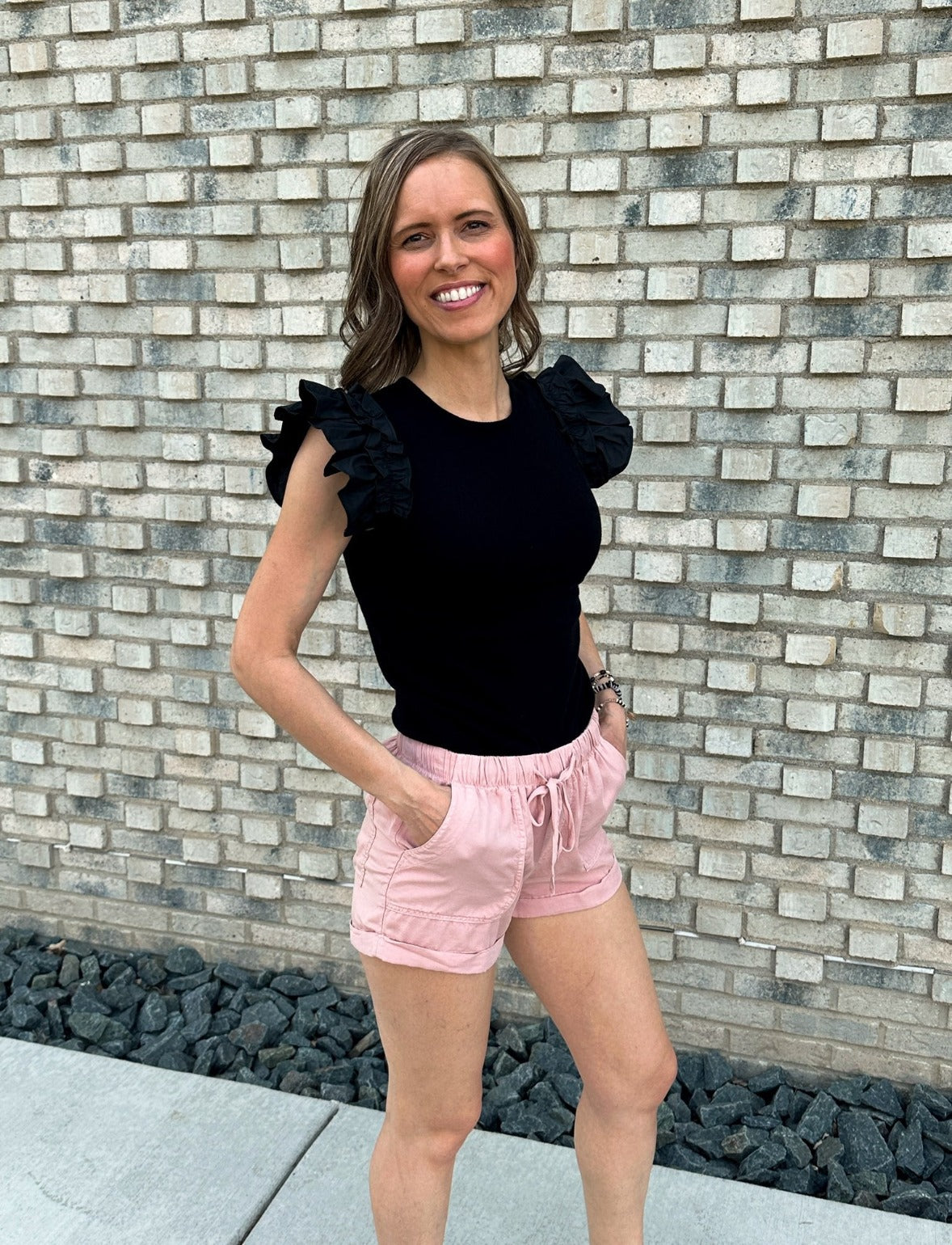 The Flamingo Drawstring Shorts