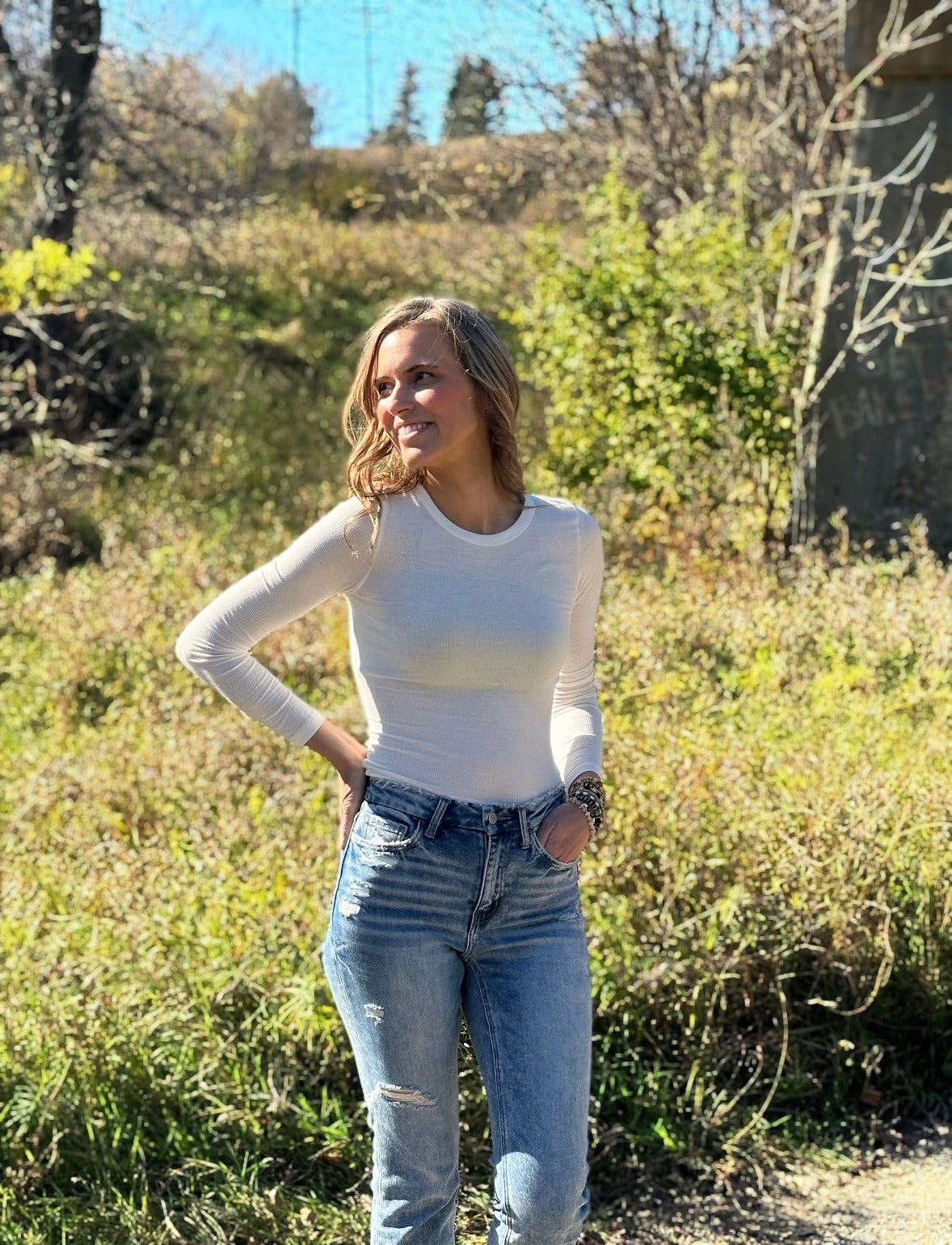 Briggs Basic Ribbed Knit Top