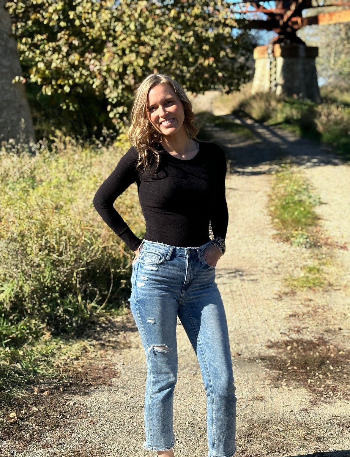 Briggs Basic Ribbed Knit Top