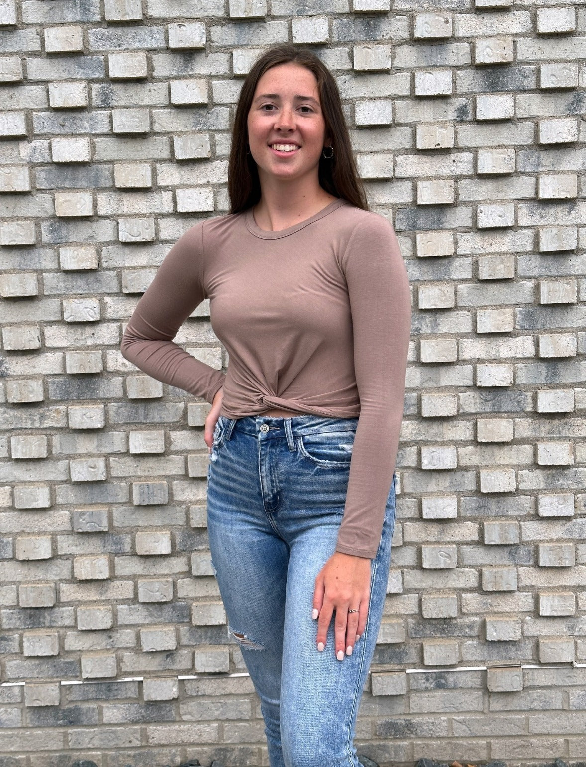 Knot Front Crop Top